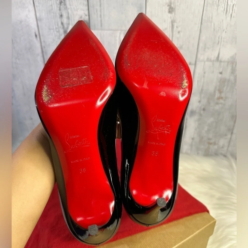 CHRISTIAN LOUBOUTIN kate 85 patent leather heels - Picture 7 of 13
